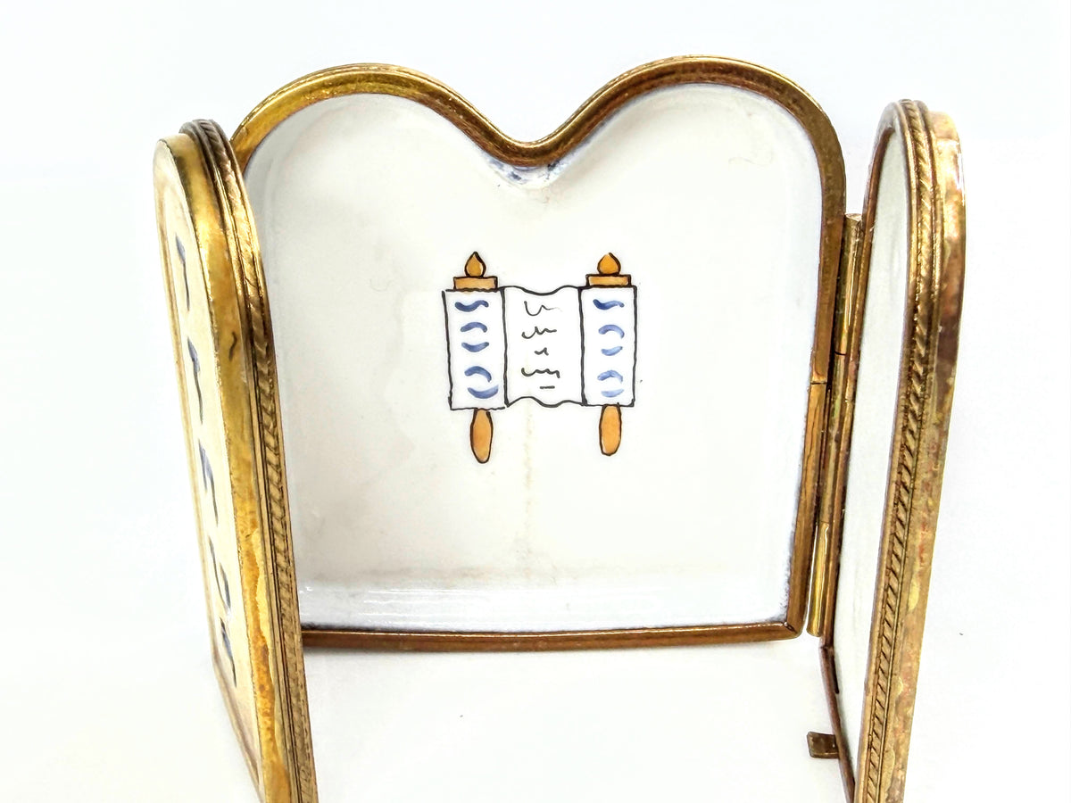 Rochard Limoges France Hand Painted Birdhouse Trinket Box A1071
