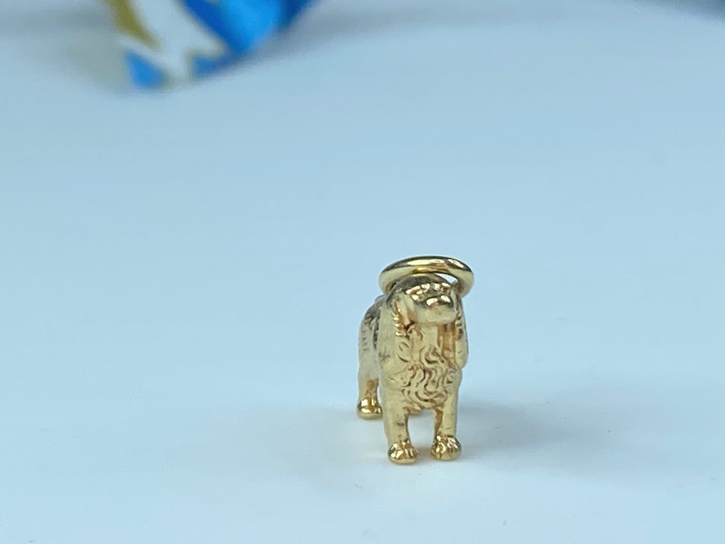 Yellow Gold Cocker Spaniel Dog Charm - 14k Pet Canine Pendant