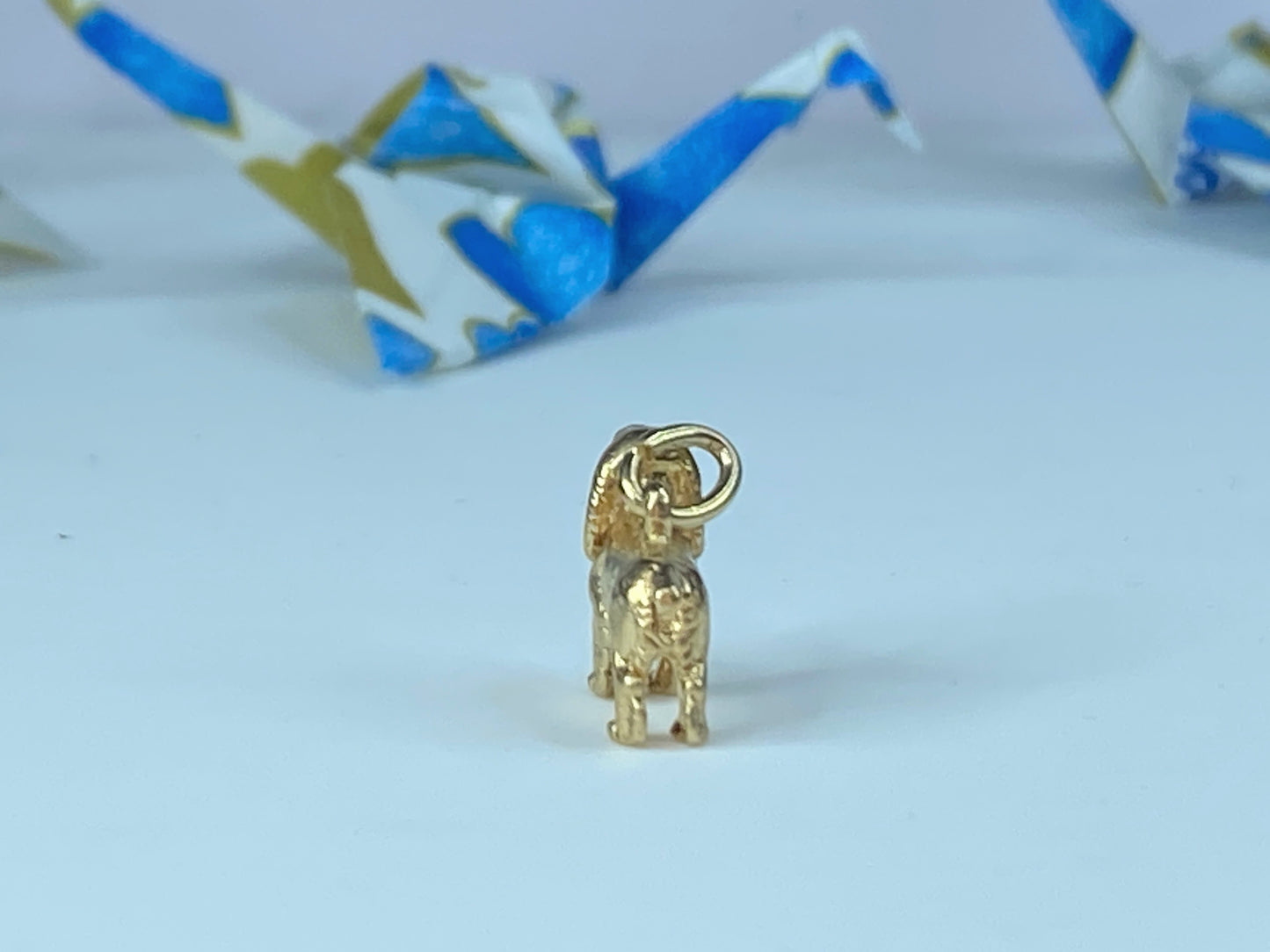 Yellow Gold Cocker Spaniel Dog Charm - 14k Pet Canine Pendant