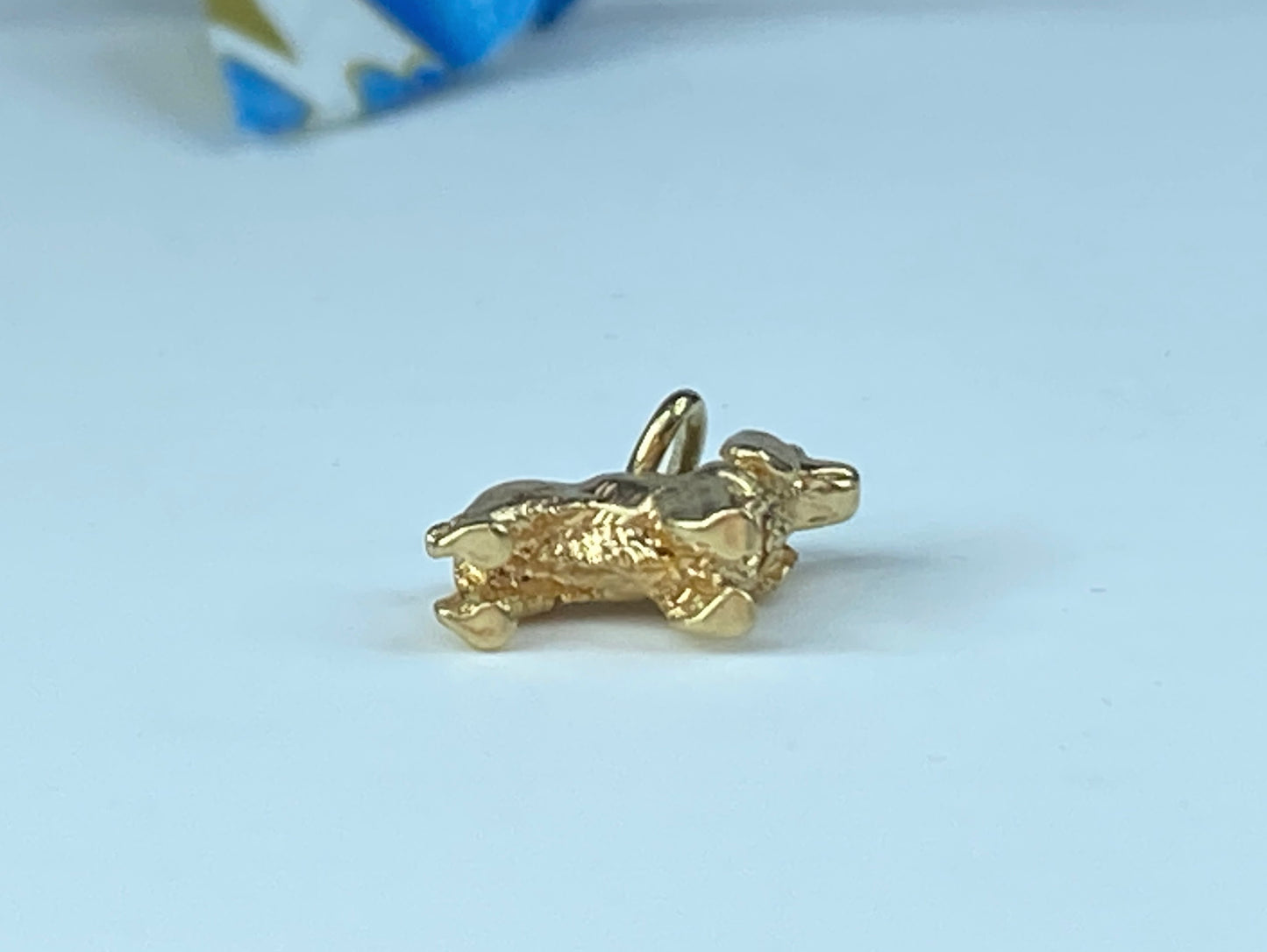 Yellow Gold Cocker Spaniel Dog Charm - 14k Pet Canine Pendant