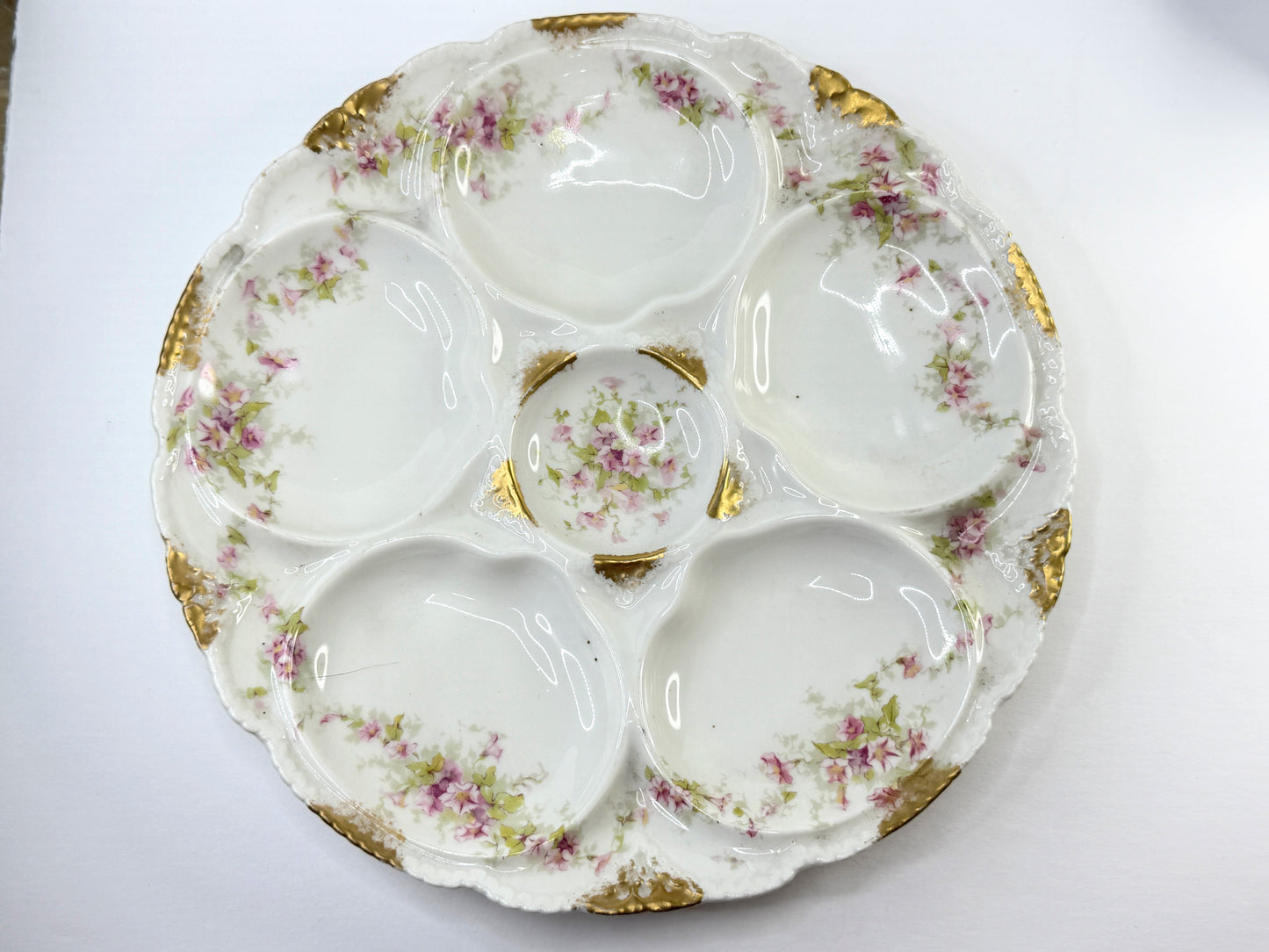 Antique Theodore Haviland Limoges Oyster Plate 8.5" A821