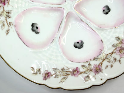 Porcelain Oyster Plate Marx and Gutherz Carlsbad 1900 8 3/4" A832C