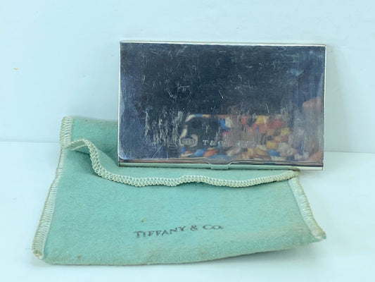 Tiffany & Co Sterling Silver 1837 Business Card Holder 3 4/5"x2 1/4" 56.9g SS95