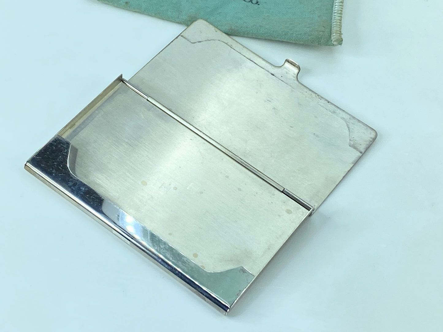 Tiffany & Co Sterling Silver 1837 Business Card Holder 3 4/5"x2 1/4" 56.9g SS95