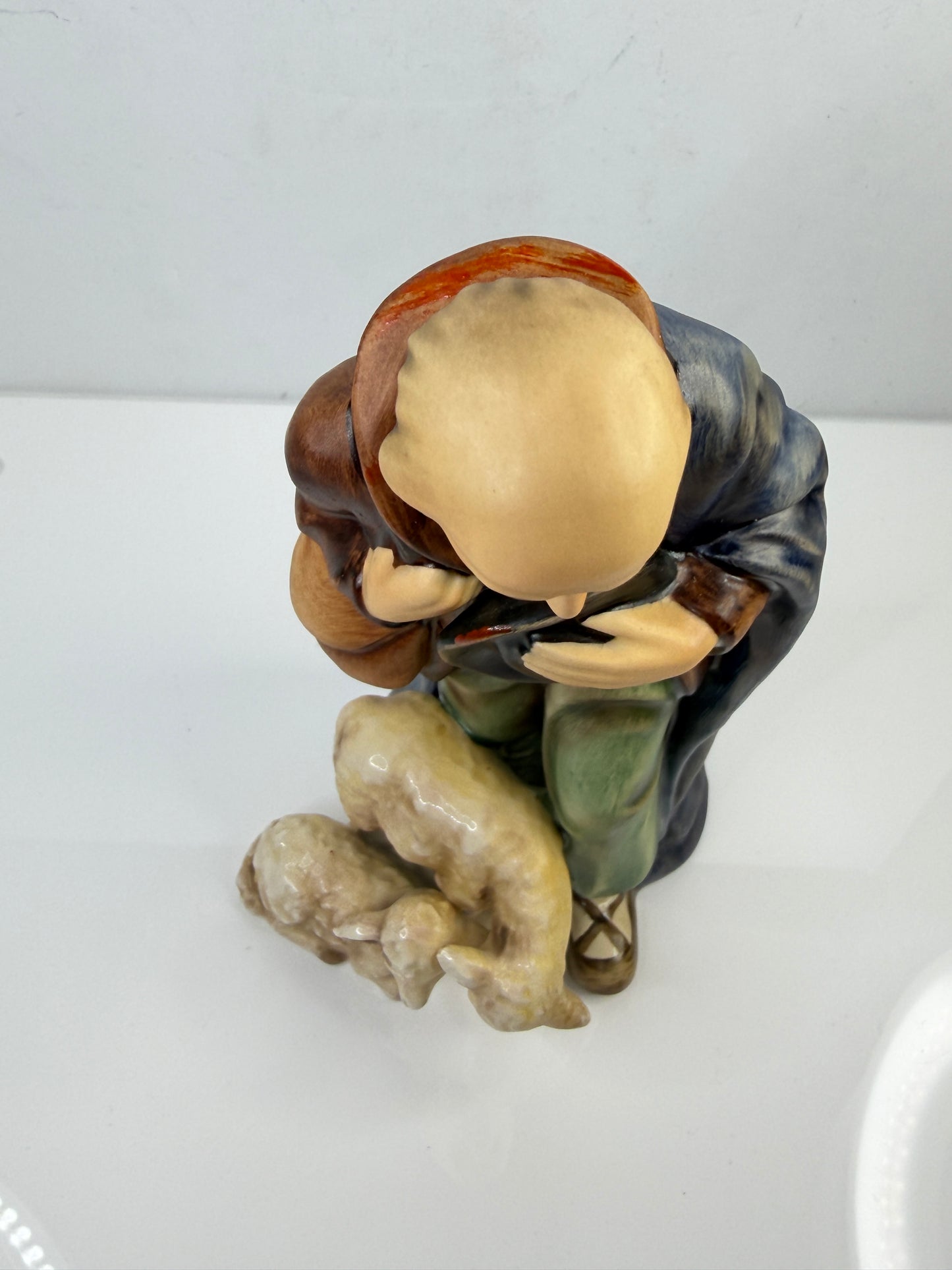 Hummel #214/f/I nativity Shepherd standing with sheep large 7" TMK-5 A837