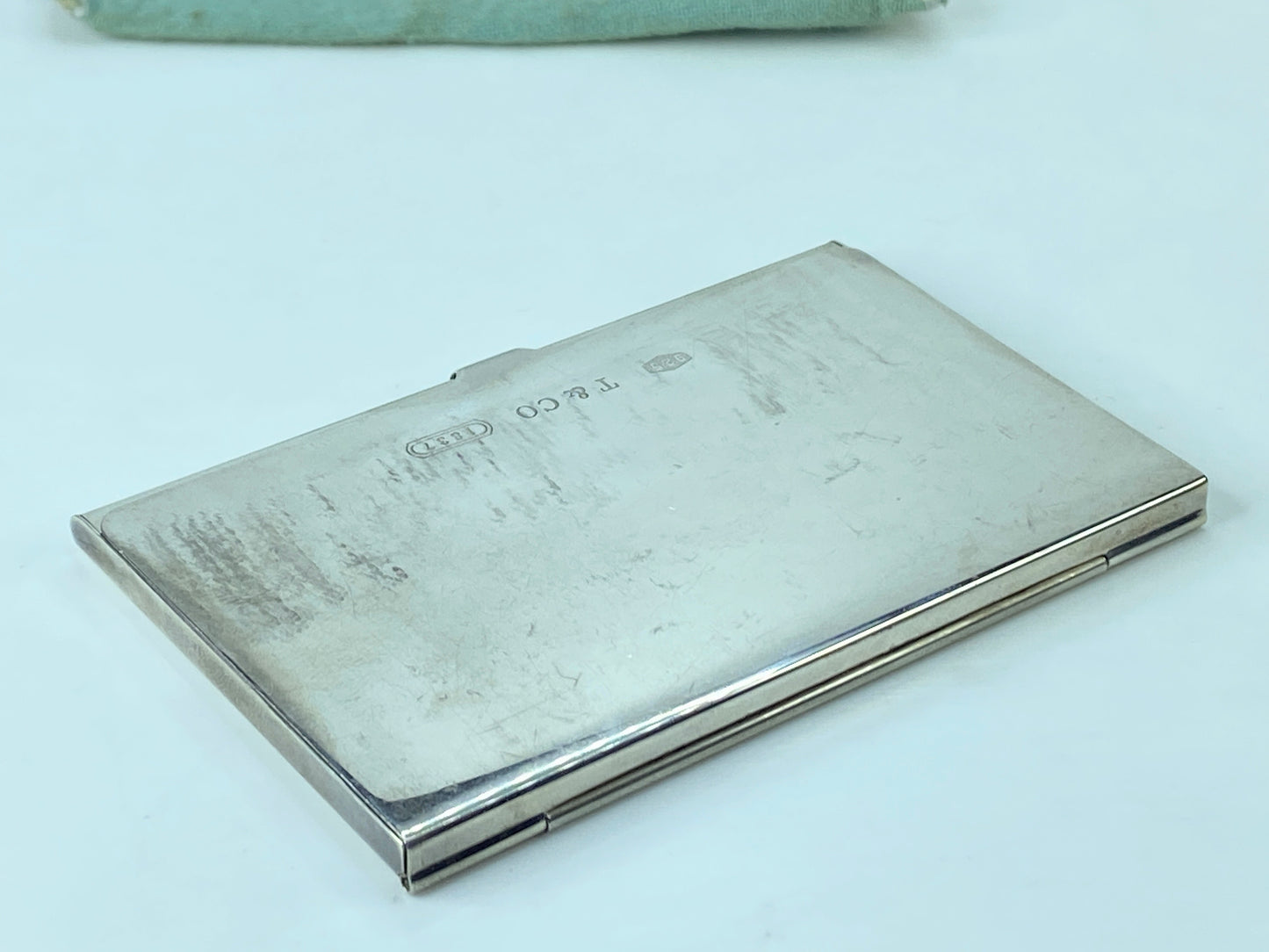 Tiffany & Co Sterling Silver 1837 Business Card Holder 3 4/5"x2 1/4" 56.9g SS95