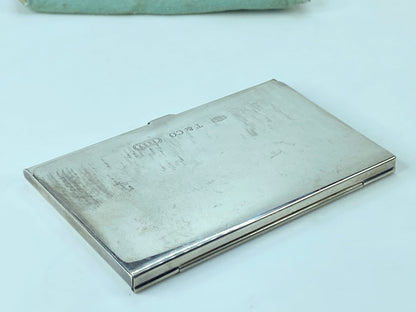Tiffany & Co Sterling Silver 1837 Business Card Holder 3 4/5"x2 1/4" 56.9g SS95