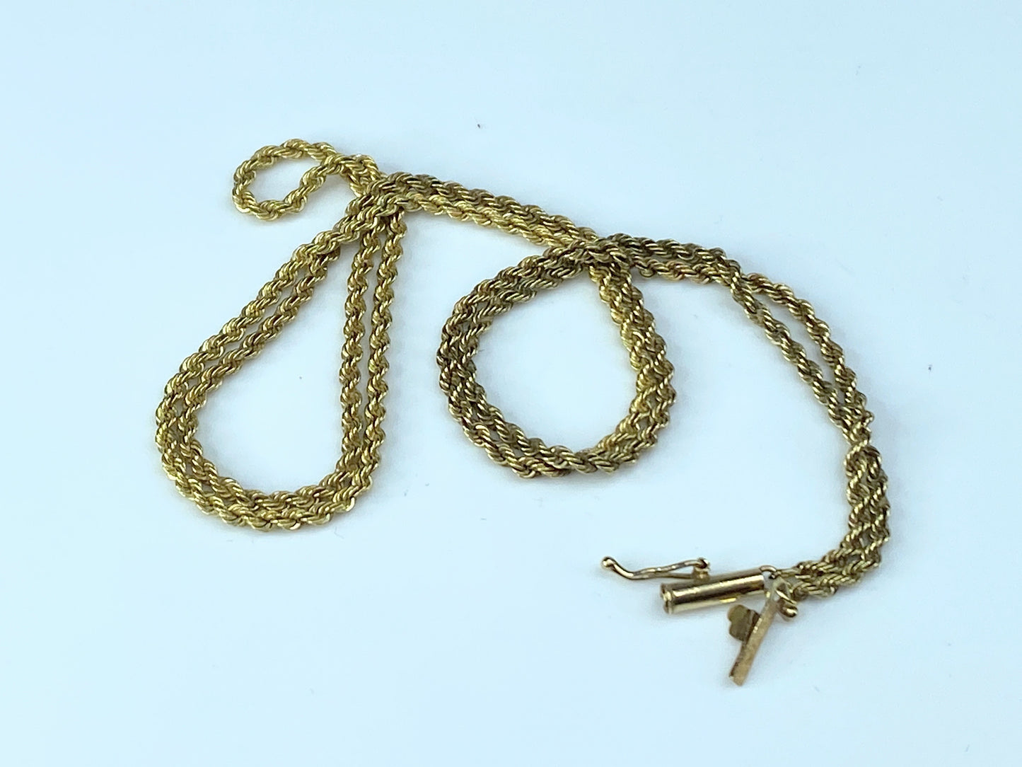 2.0mm Rope link necklace in 14K yellow gold