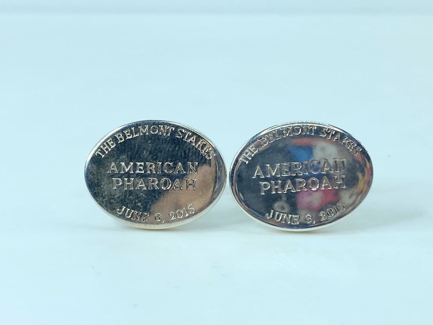 Tiffany & co. sterling silver cufflink for "American Pharoah" 2015 15.8g SS97