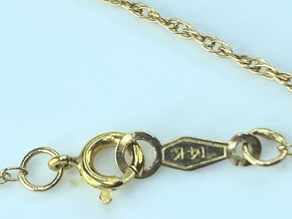 Italy 14K yellow gold 1.13mm Singapore link chain 20" 1.4g JR514