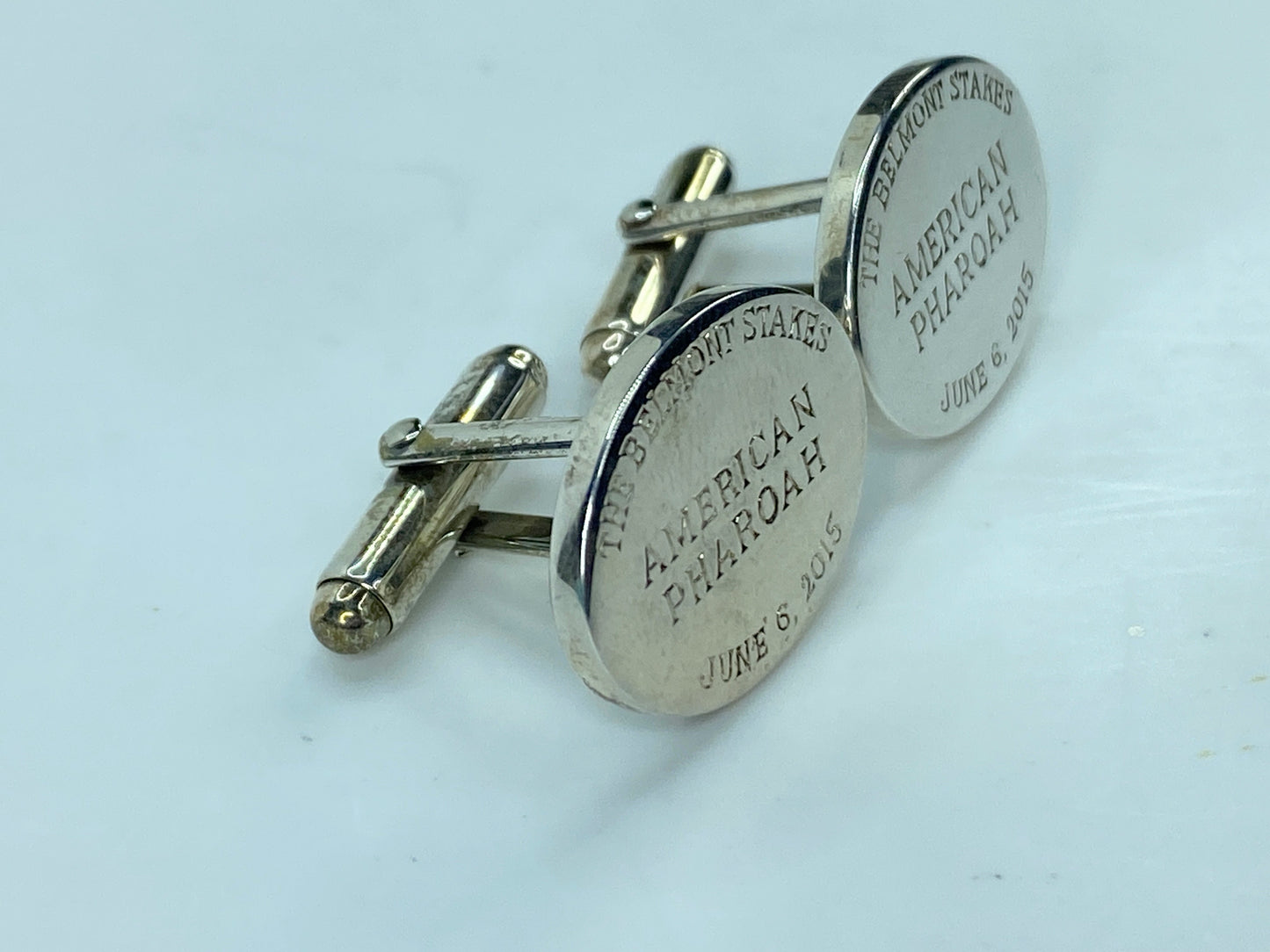 Tiffany & co. sterling silver cufflink for "American Pharoah" 2015 15.8g SS97