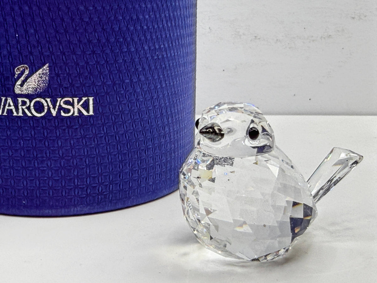 Swarovski Feathered Beauties Wren Crystal Bird Edith Mair Box Vintage S360