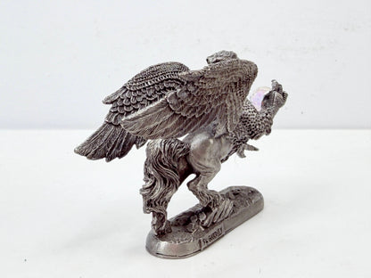 Ral Partha Pewter Griffin Swarovski Crystal Ball Vintage Fantasy Figure S362