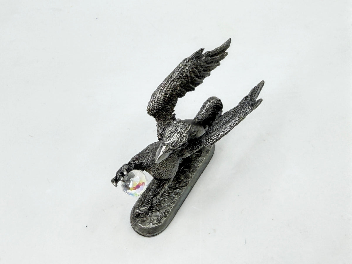 Ral Partha Pewter Griffin Swarovski Crystal Ball Vintage Fantasy Figure S362