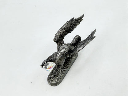Ral Partha Pewter Griffin Swarovski Crystal Ball Vintage Fantasy Figure S362