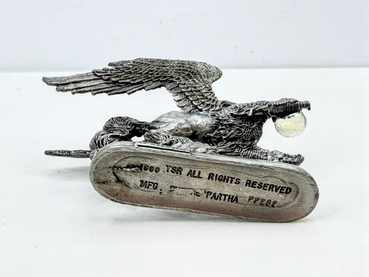 Ral Partha Pewter Griffin Swarovski Crystal Ball Vintage Fantasy Figure S362
