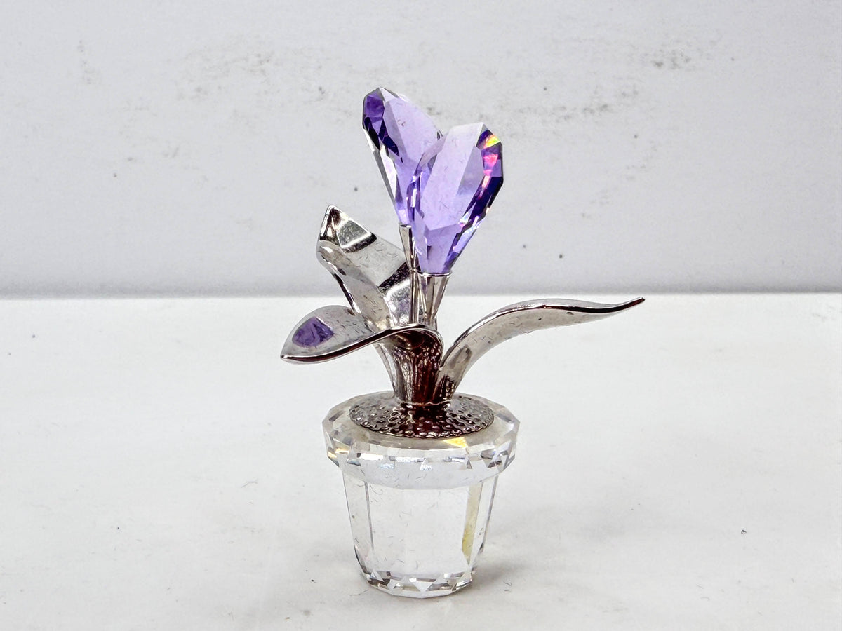 Swarovski: Retired Crystal Memories Calla Lilies Rhodium 855900 Mint in Box S363