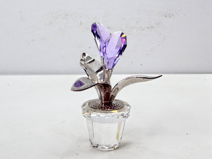 Swarovski: Retired Crystal Memories Calla Lilies Rhodium 855900 Mint in Box S363