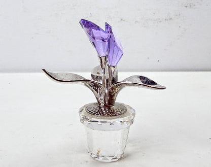 Swarovski: Retired Crystal Memories Calla Lilies Rhodium 855900 Mint in Box S363