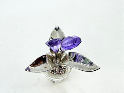Swarovski: Retired Crystal Memories Calla Lilies Rhodium 855900 Mint in Box S363
