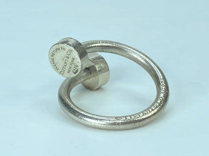 Tiffany & Co. Sterling Silver Nail motif scarf ring 23.8g 1.5" SS101