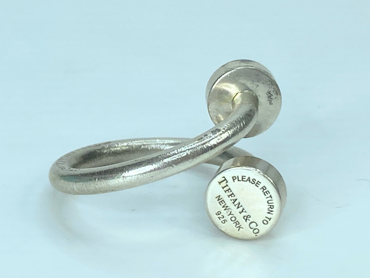 Tiffany & Co. Sterling Silver Nail motif scarf ring 23.8g 1.5" SS101