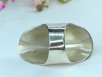 Vintage 925 Sterling Silver 2.0" Knuckle Ring 16.6g s11 JR9645