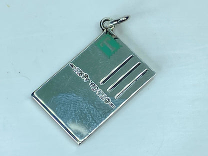 Tiffany & Co. Enamel "Greetings from Tokyo" Postcard Charm 4g 22x14.3mm JR898
