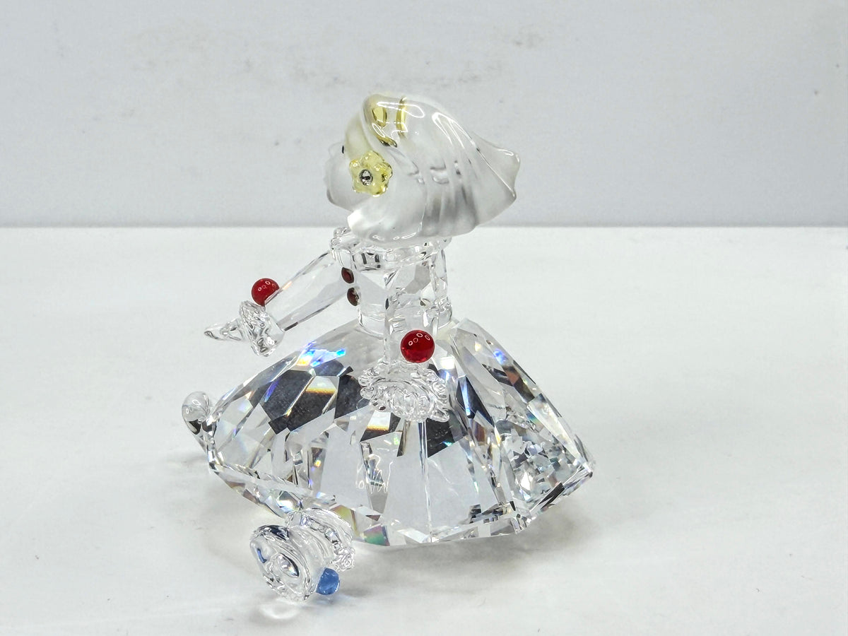 Swarovski Crystal: Retired Doll Girl Puppe Cheerful Times 626247 COA Mirror S370