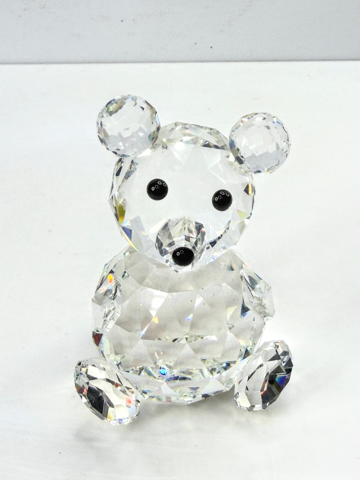 Swarovski: Retired Large Sitting Teddy Bear Crystal Max Schreck 010009 S366