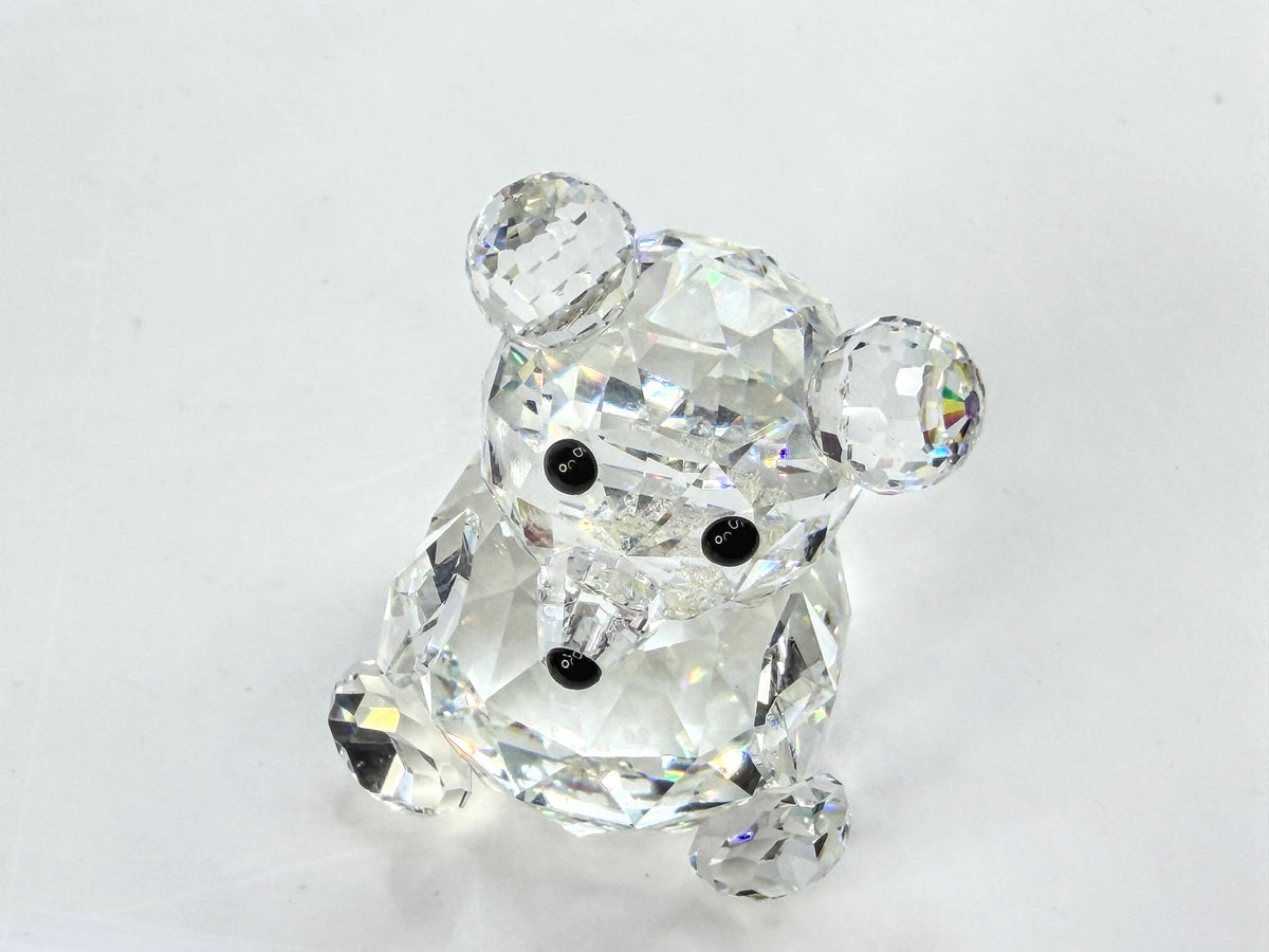 Swarovski: Retired Large Sitting Teddy Bear Crystal Max Schreck 010009 S366