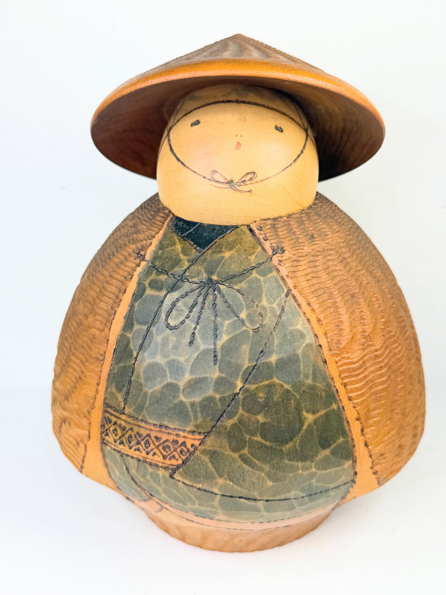Japanese Folk Art kokeshi Sansaku Sekiguchi 関口三作 Wood Doll A847