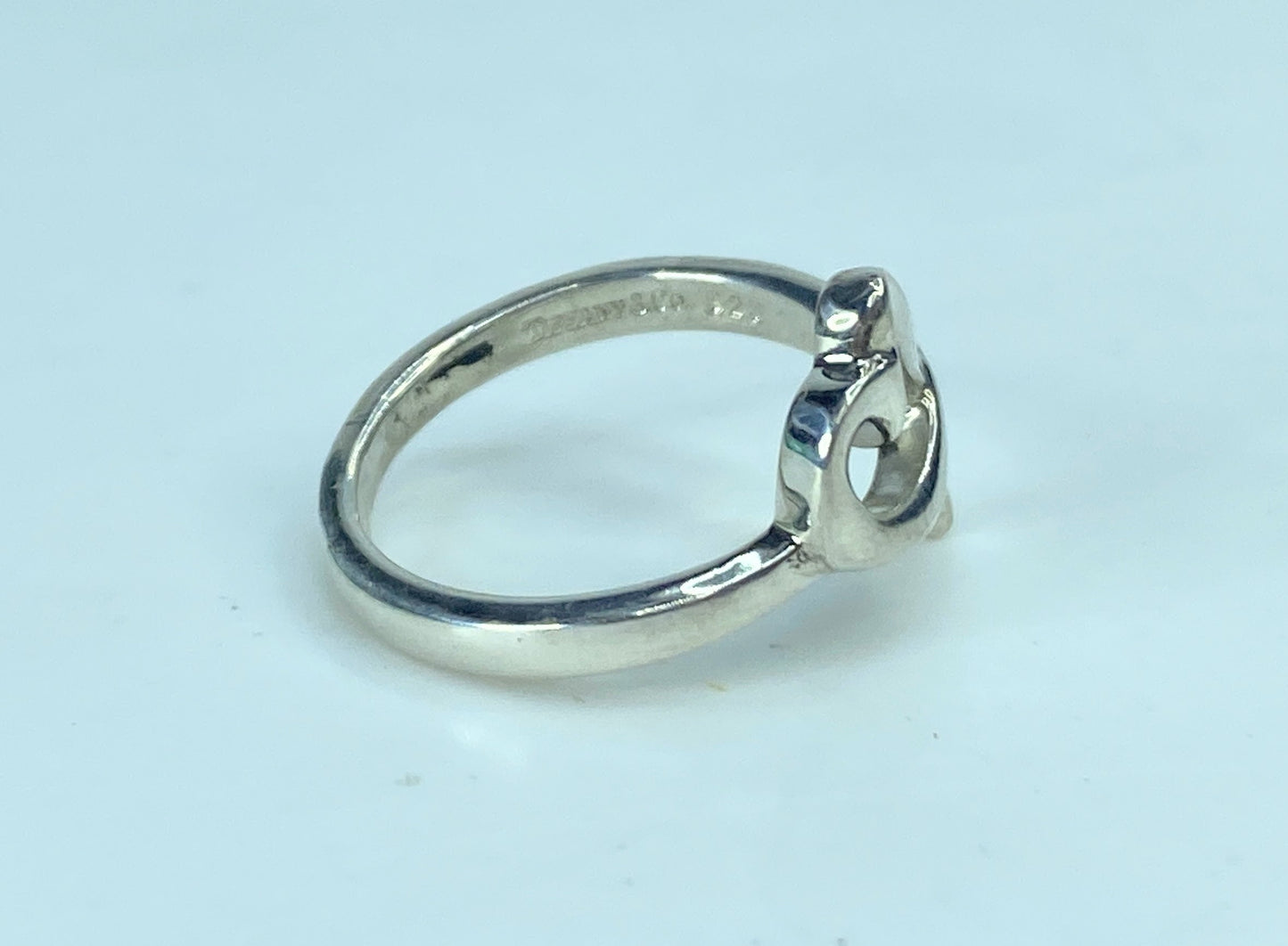 Tiffany & Co. Sterling Silver Loving Heart Ring size 7 3.3g w/box JR900