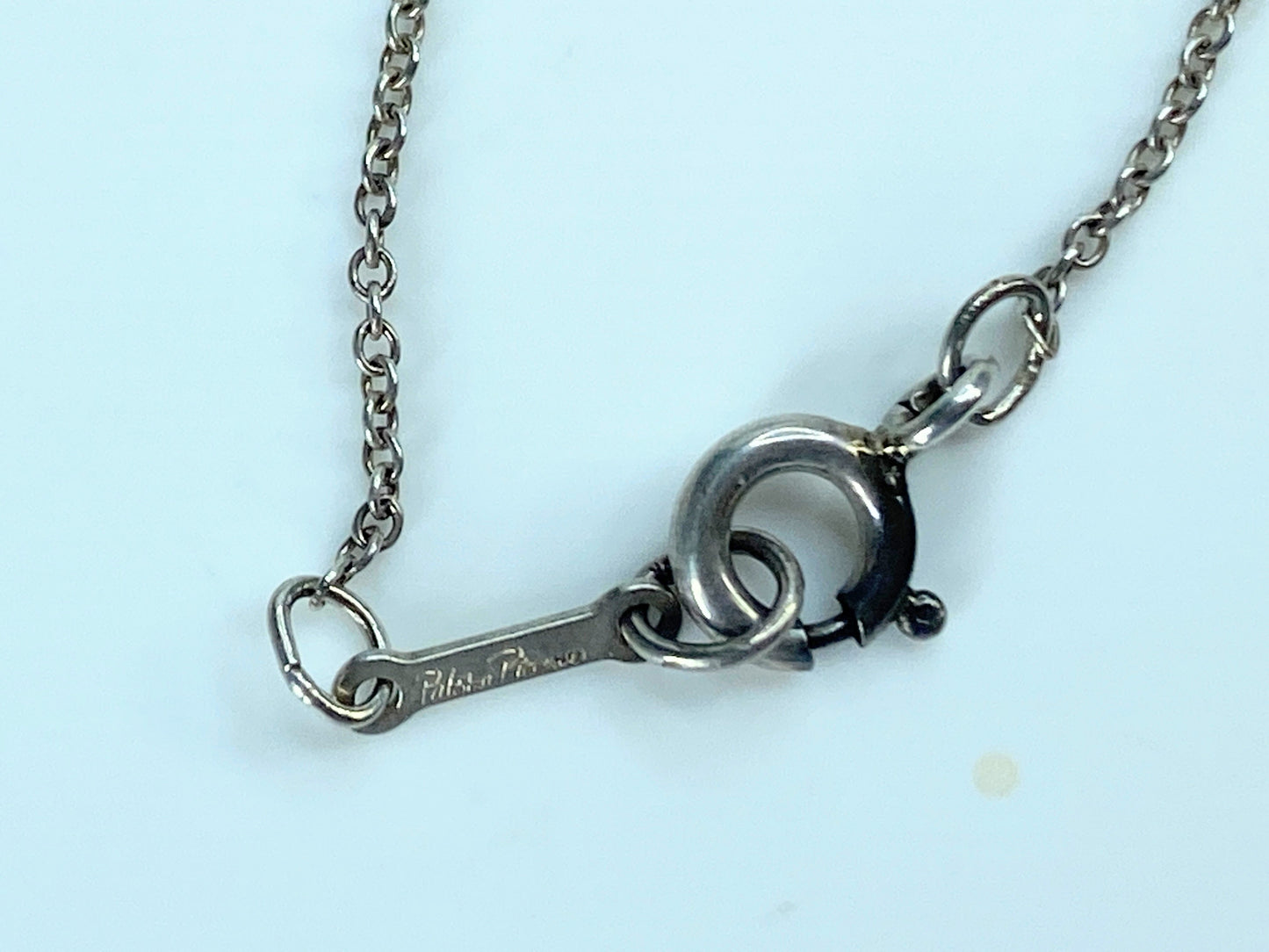 Tiffany Large Loving Heart Sterling Silver Necklace Paloma Picasso 19" JR902
