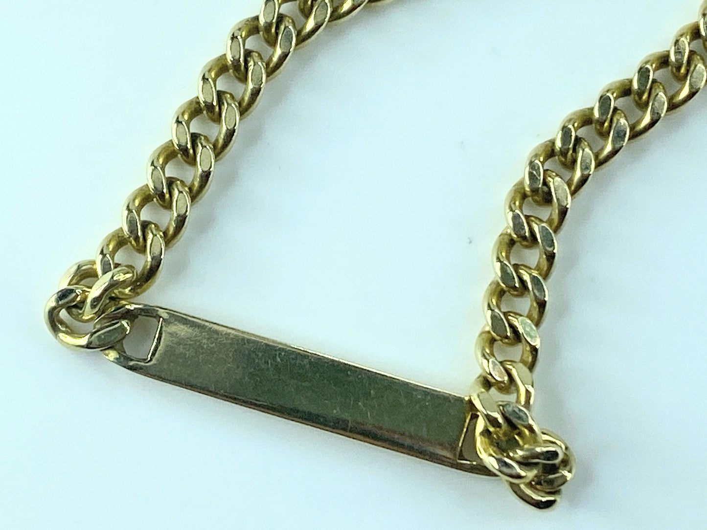 Italy Art Deco 14K yellow gold Link-Bar pocket watch chain/necklace 19.7g JR479