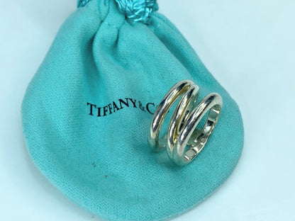 Tiffany & Co. sterling silver Zig-Zag 11.7mm wideband s6.5 9.3g JR908
