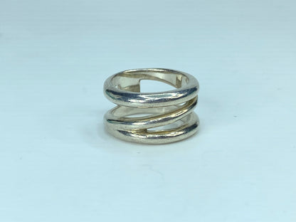 Tiffany & Co. sterling silver Zig-Zag 11.7mm wideband s6.5 9.3g JR908