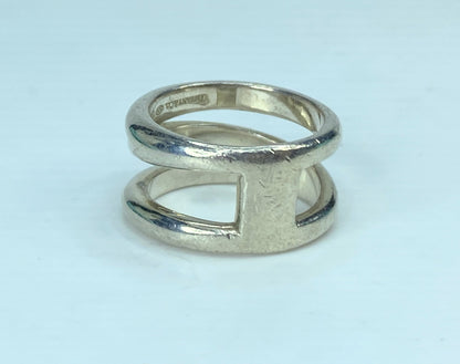 Tiffany & Co. sterling silver Zig-Zag 11.7mm wideband s6.5 9.3g JR908