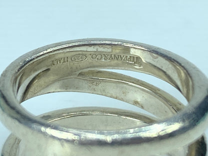 Tiffany & Co. sterling silver Zig-Zag 11.7mm wideband s6.5 9.3g JR908