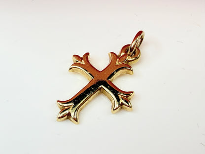 Vintage 14K James Avery Fleur Fleuree pendant  22mm JR1430