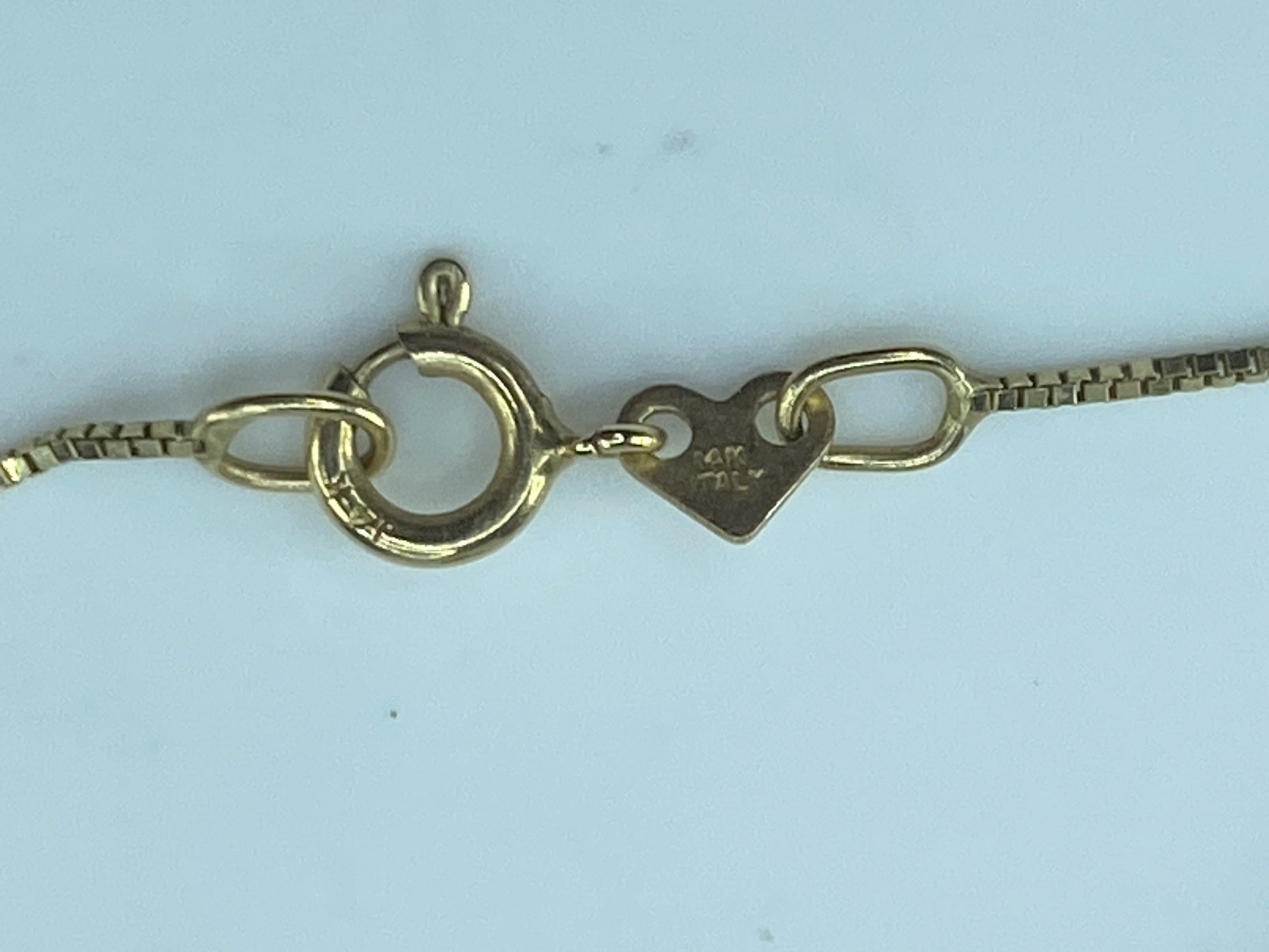 Italy 14K yellow gold Starburst rope link pendant necklace 19" 2.3g JR480