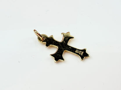 Vintage 14K James Avery Fleur Fleuree pendant  22mm JR1430