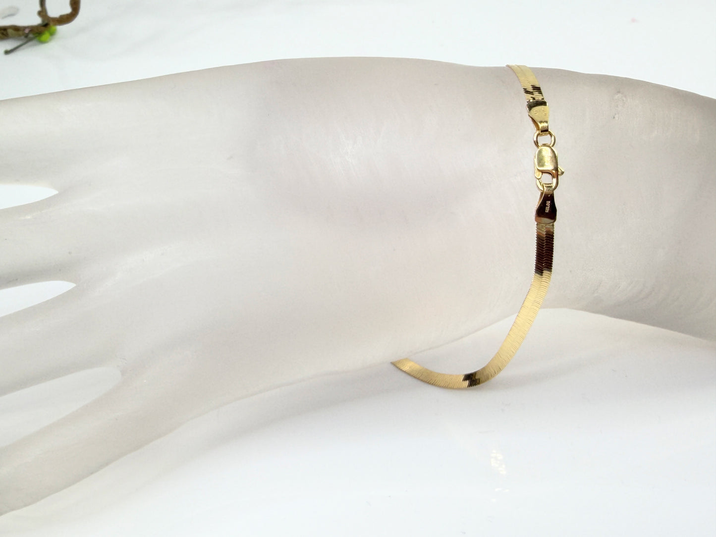 Vintage 18K Gold Milor Textured Link Bracelet JR1431