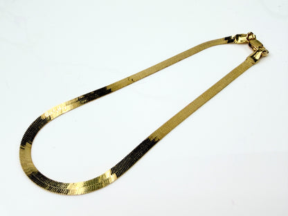 Vintage 18K Gold Milor Textured Link Bracelet JR1431