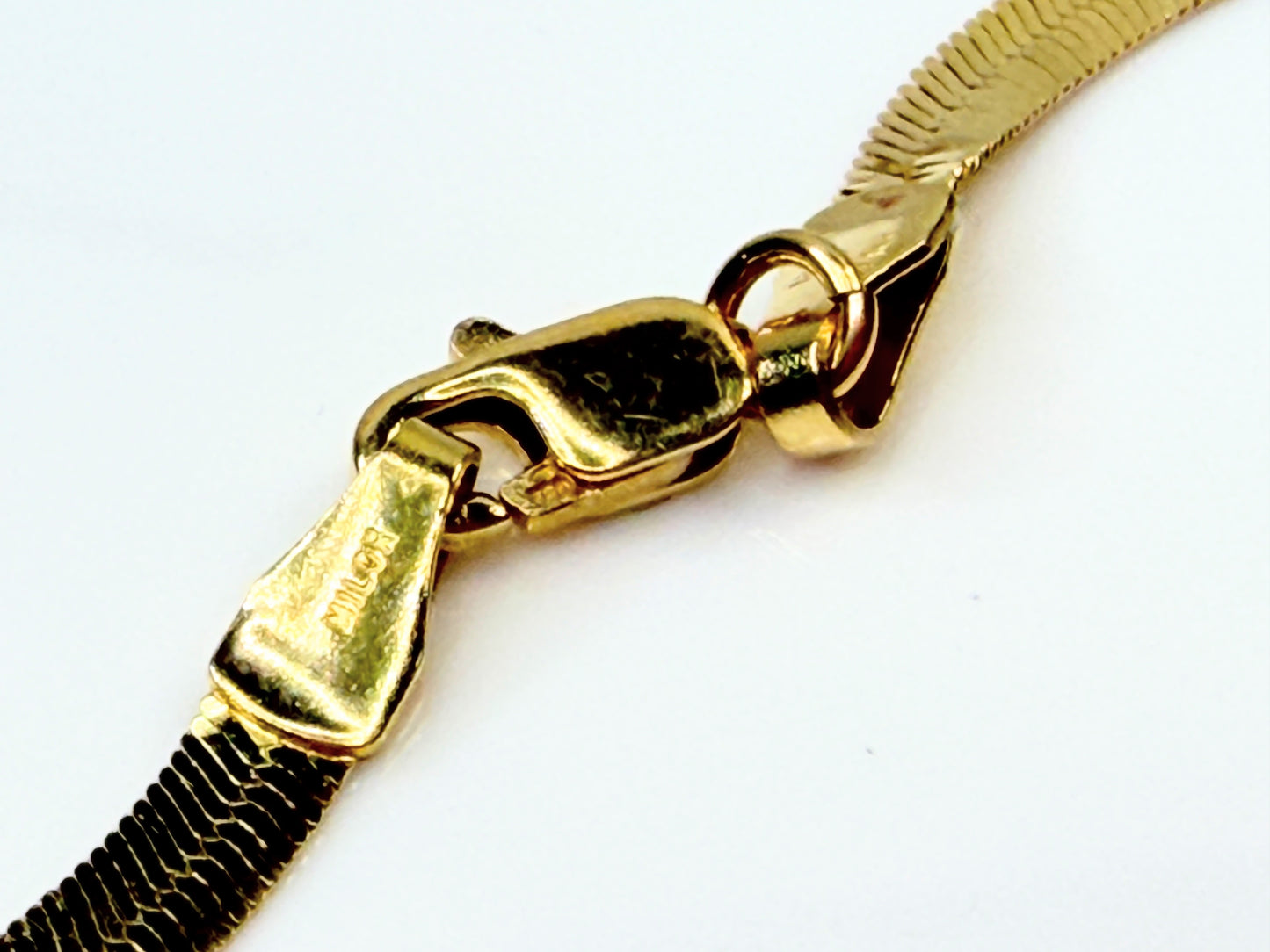 Vintage 18K Gold Milor Textured Link Bracelet JR1431