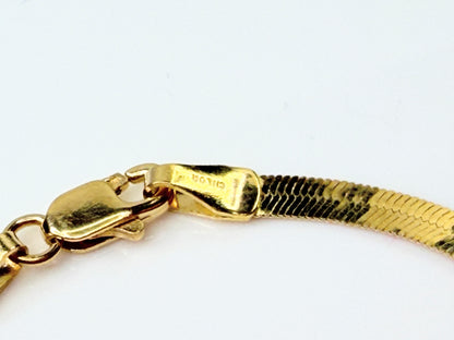 Vintage 18K Gold Milor Textured Link Bracelet JR1431