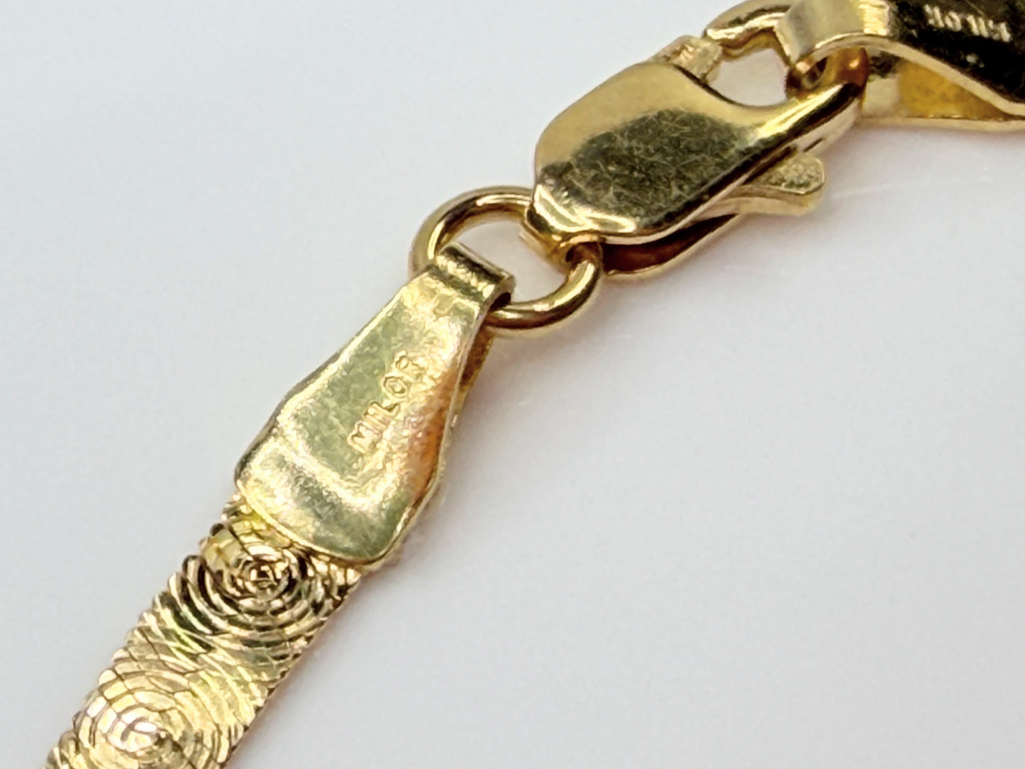 Vintage 18K Gold Milor Textured Link Bracelet JR1431