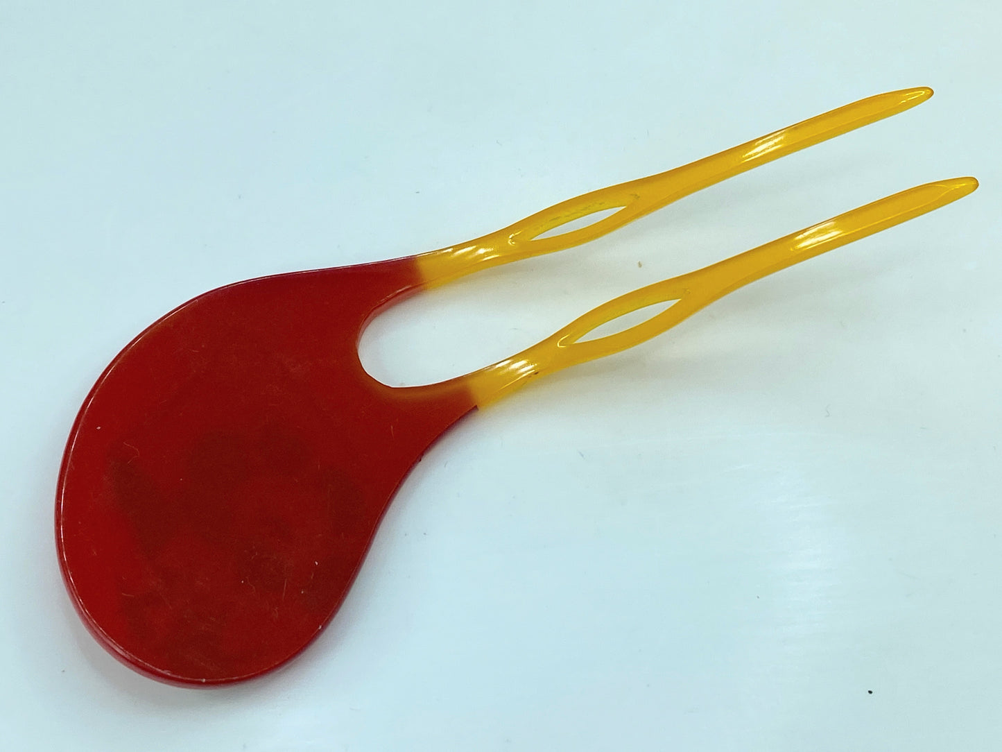 Japanese Vintage Kanzashi Ornamental Hairpin unique Japanese Lacquer 8.9g GS590