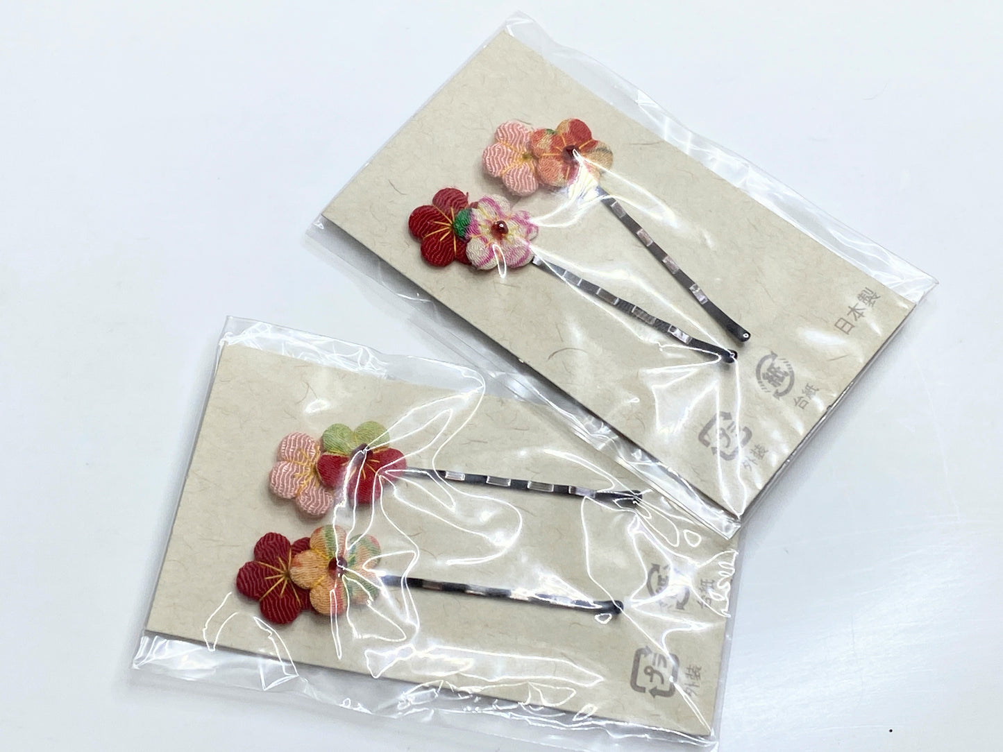 Handmade Cherry Blossom flowers hairpin, made in Japan, set of 2 GS598