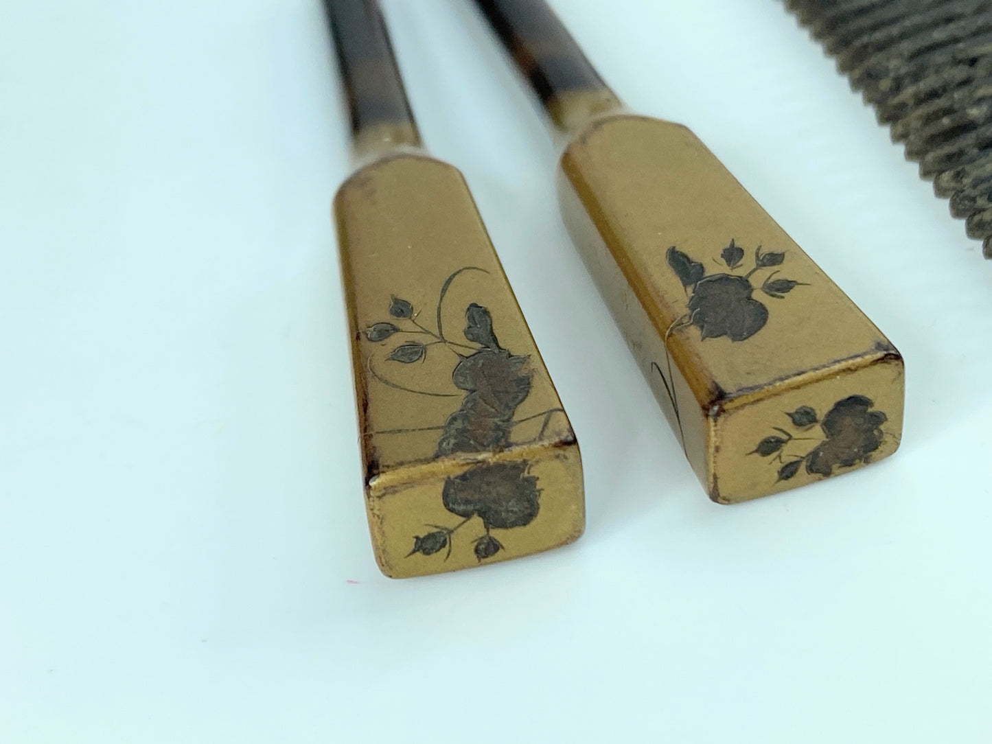 Kushi Kogai Kanzashi Japanese Antique hair accessories comb stick Makie GS600